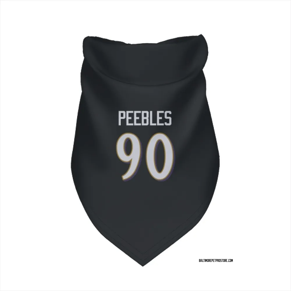 Baltimore Ravens Aeneas Peebles Black Pet Bandana for Dog & Cat