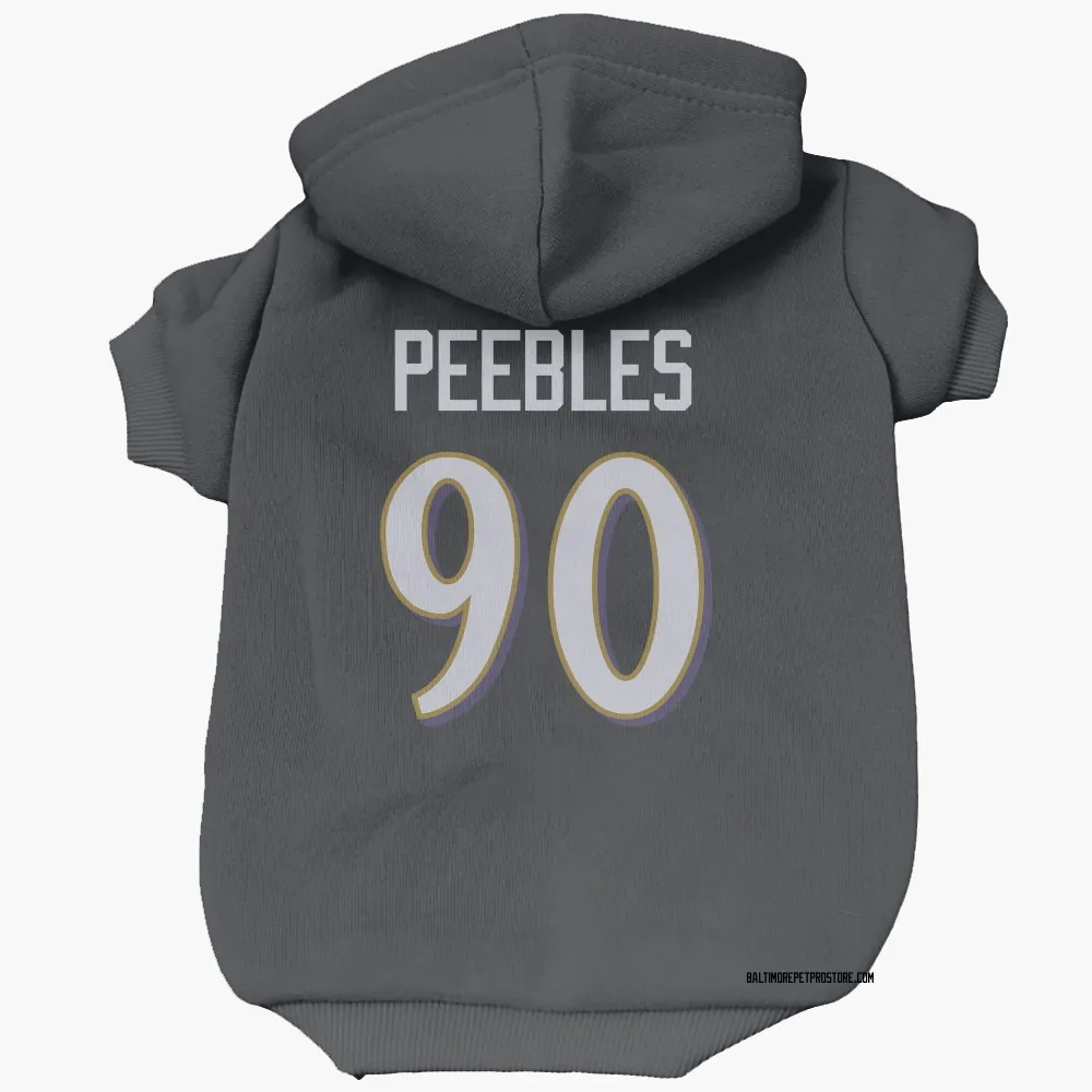 Baltimore Ravens Aeneas Peebles Black Pet Hoodie for Dog & Cat