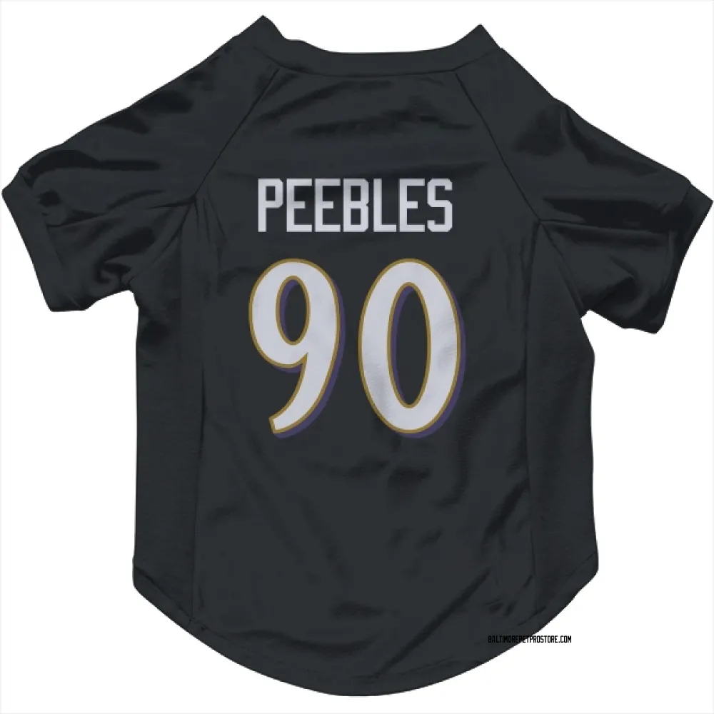 Baltimore Ravens Aeneas Peebles Black Pet Jersey for Dog & Cat