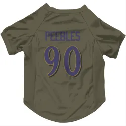 Baltimore Ravens Aeneas Peebles Olive Pet Jersey for Dog & Cat