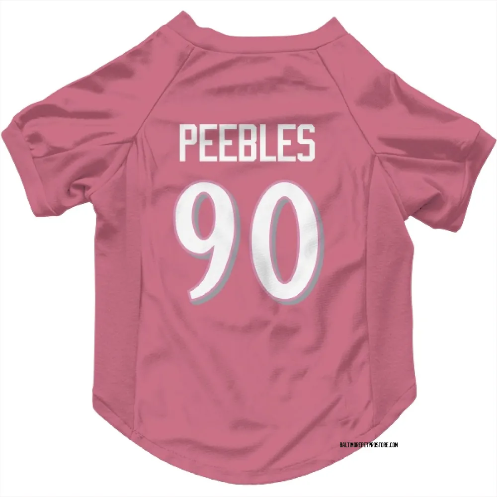 Baltimore Ravens Aeneas Peebles Pink Pet Jersey for Dog & Cat