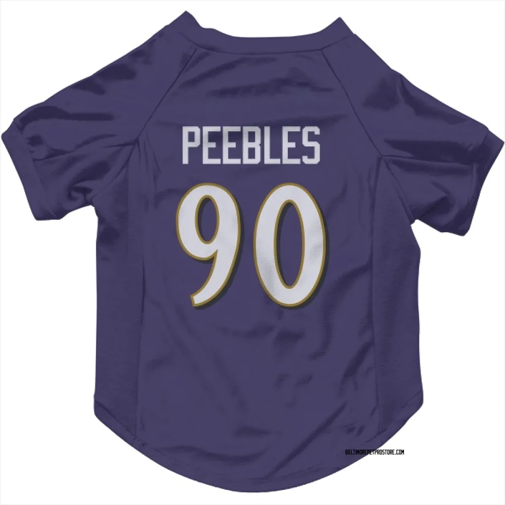 Baltimore Ravens Aeneas Peebles Purple Pet Jersey for Dog & Cat