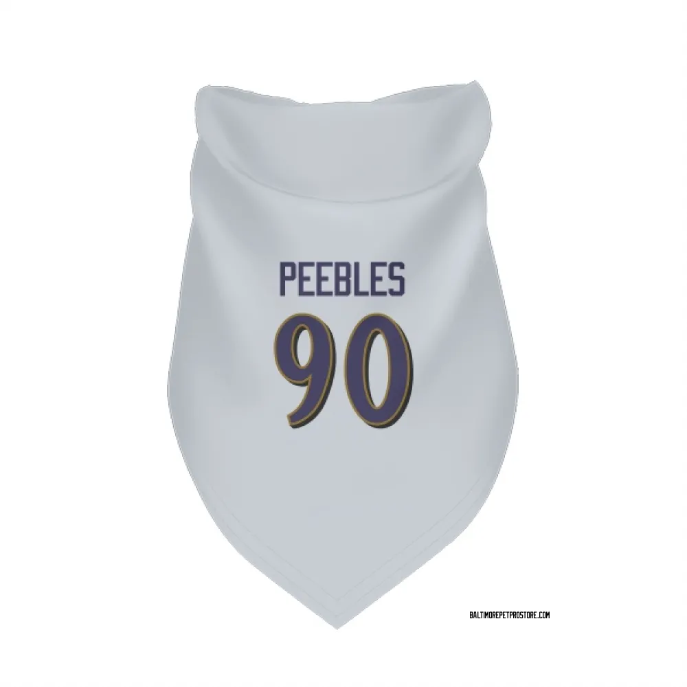 Baltimore Ravens Aeneas Peebles White Pet Bandana for Dog & Cat