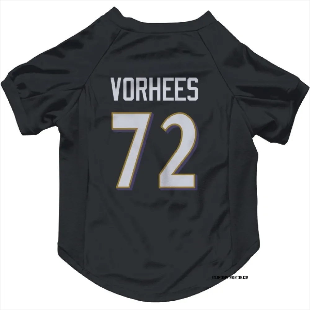Baltimore Ravens Andrew Vorhees Black Pet Jersey for Dog & Cat