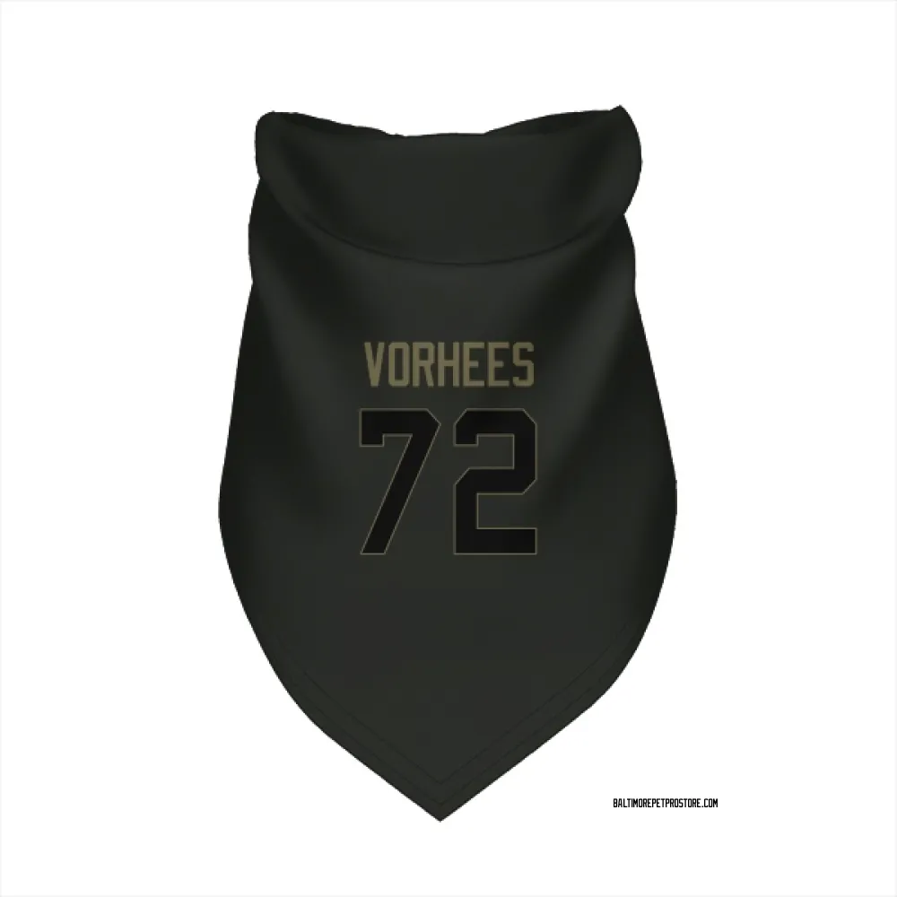 Baltimore Ravens Andrew Vorhees Black Service Pet Bandana for Dog & Cat