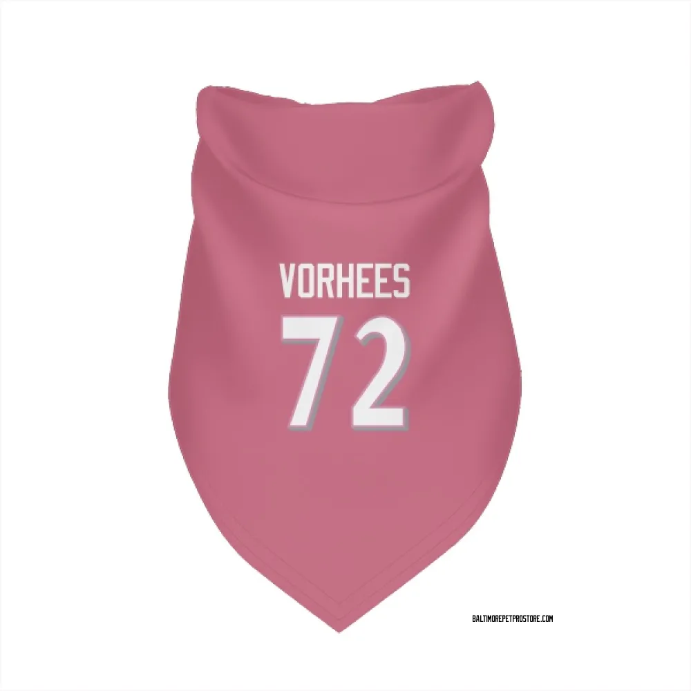 Baltimore Ravens Andrew Vorhees Pink Pet Bandana for Dog & Cat