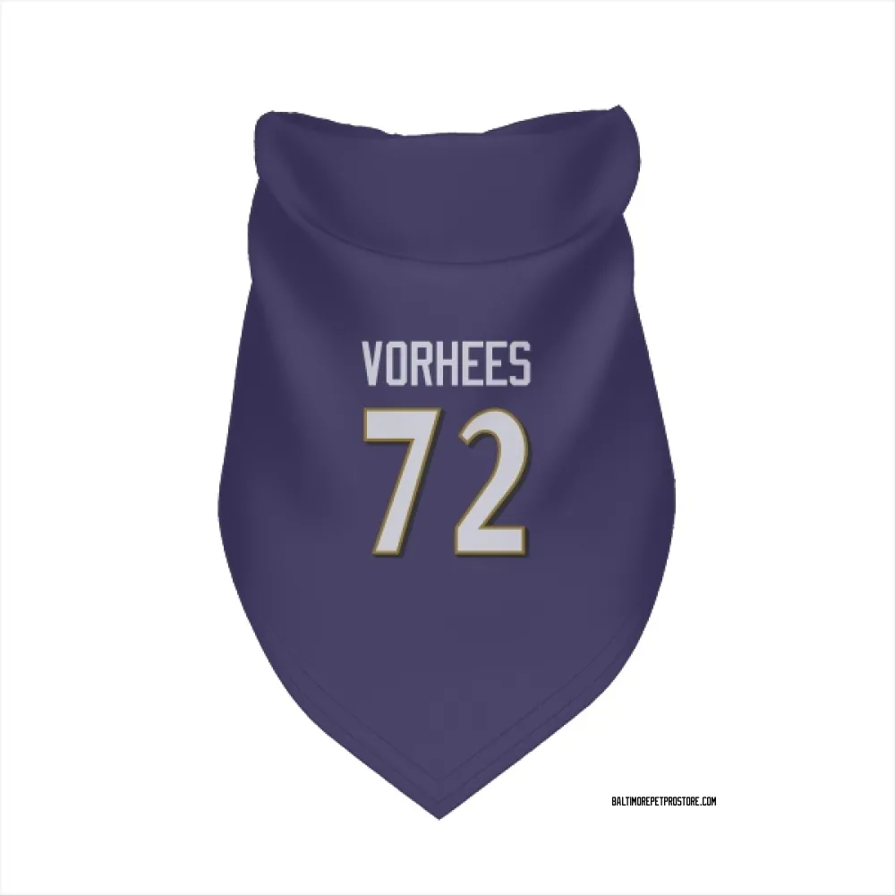 Baltimore Ravens Andrew Vorhees Purple Pet Bandana for Dog & Cat