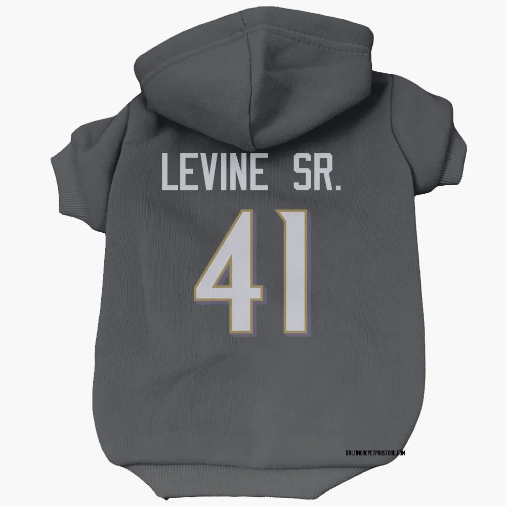Baltimore Ravens Anthony Levine Sr. Black Pet Hoodie for Dog & Cat