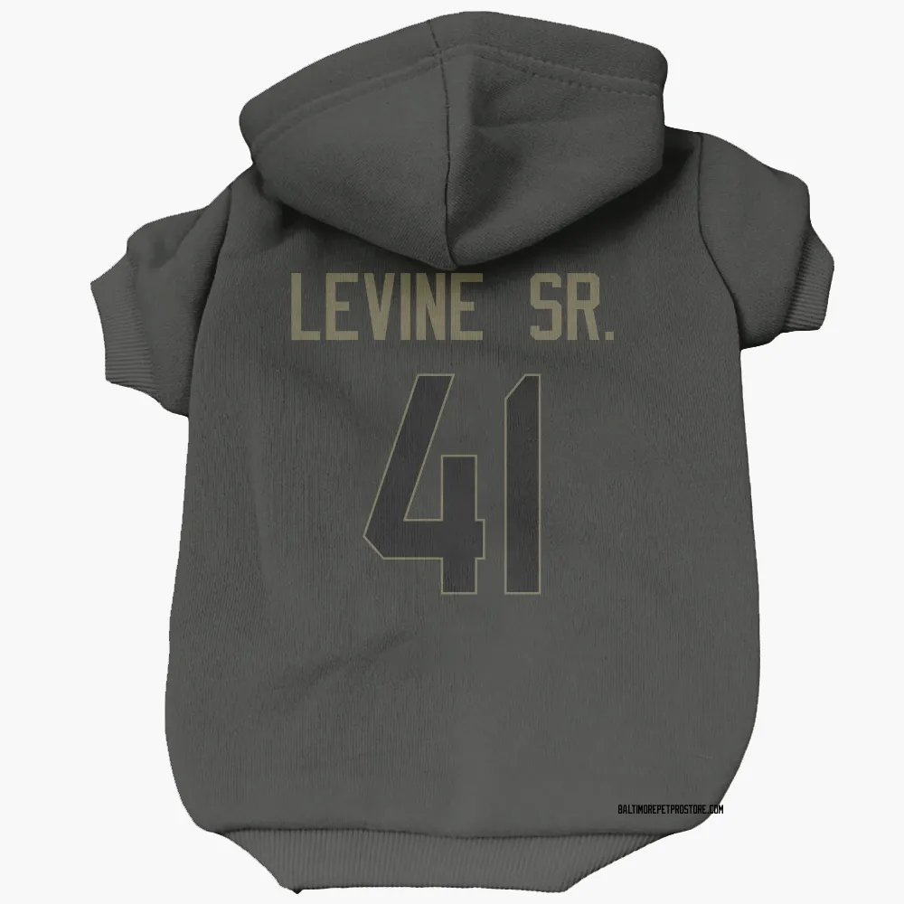 Baltimore Ravens Anthony Levine Sr. Black Service Pet Hoodie for Dog & Cat