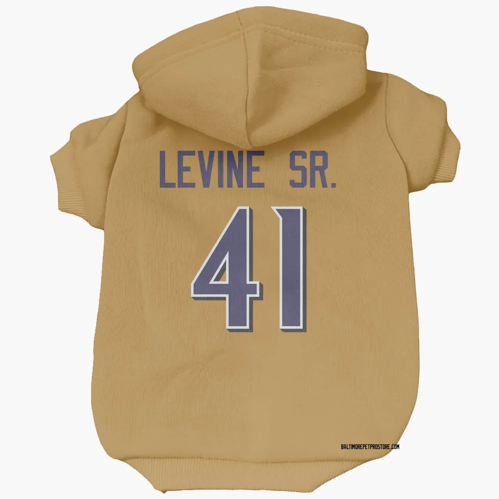 Baltimore Ravens Anthony Levine Sr. Gold Pet Hoodie for Dog & Cat