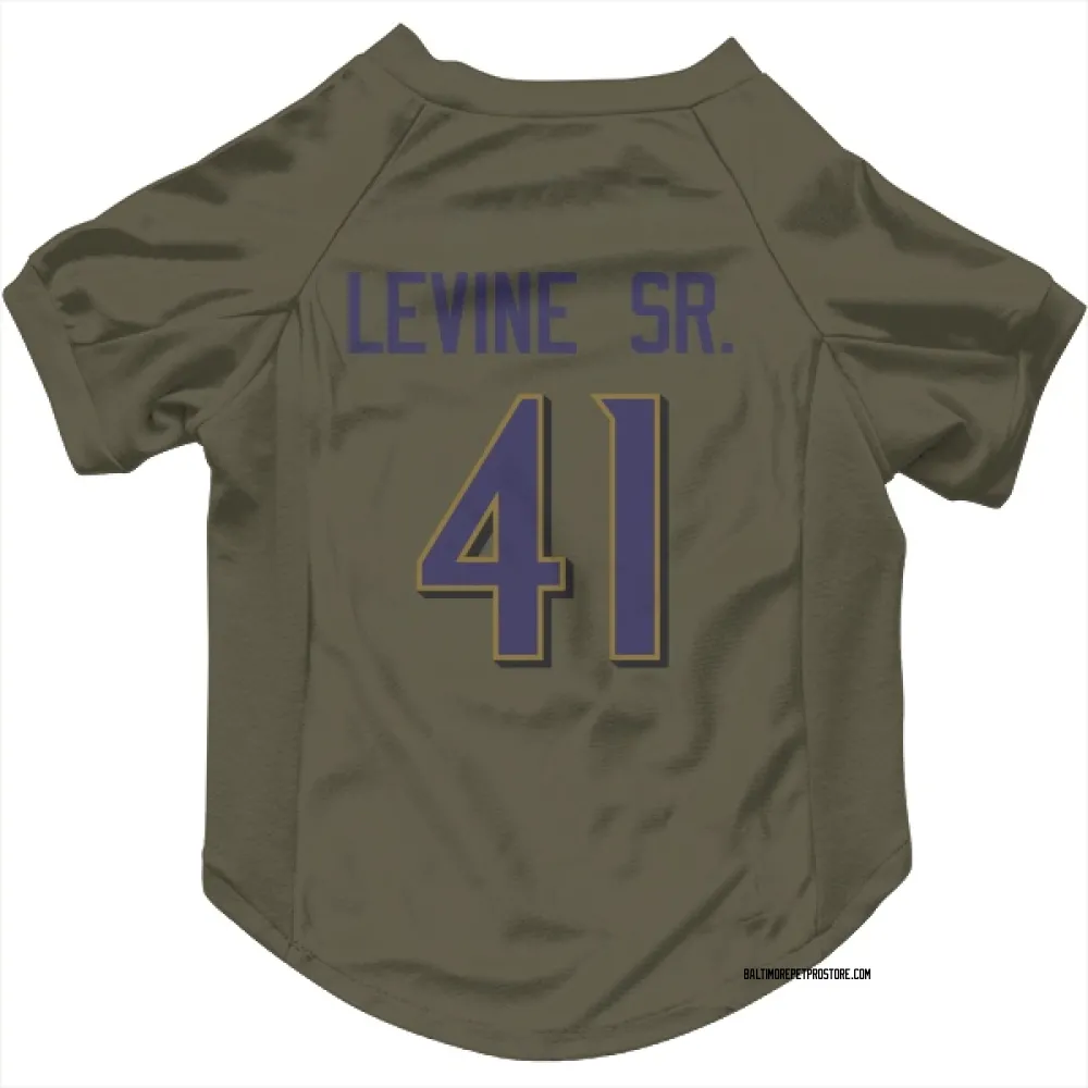 Baltimore Ravens Anthony Levine Sr. Olive Pet Jersey for Dog & Cat
