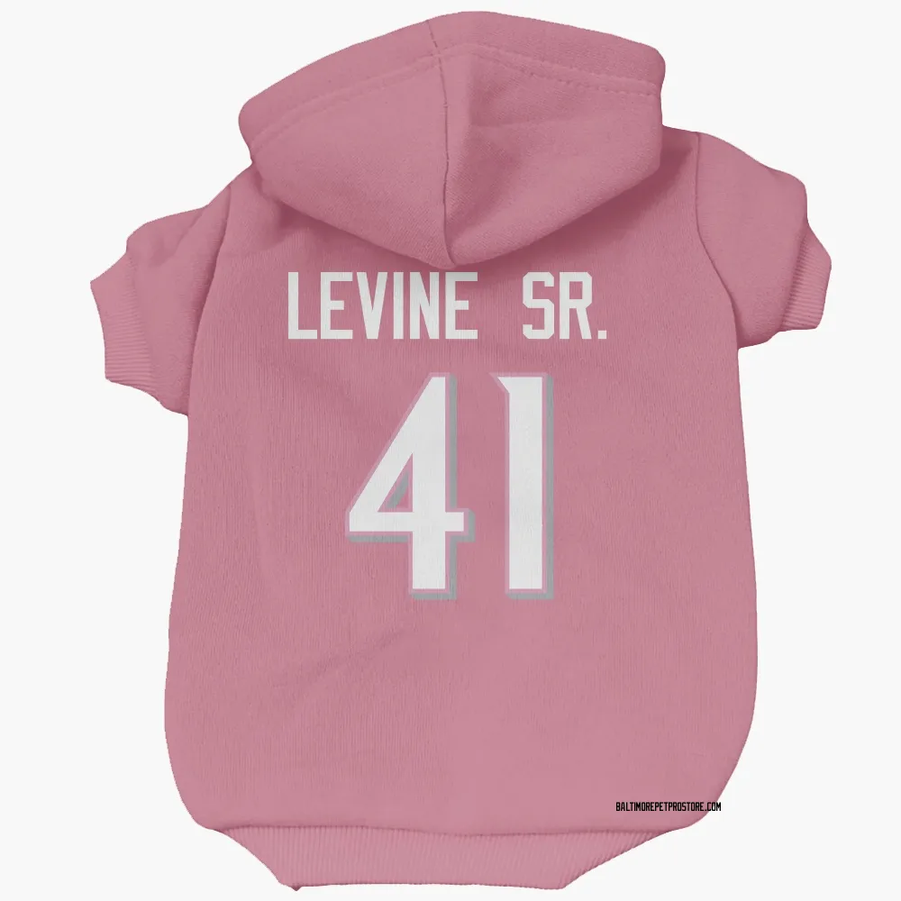 Baltimore Ravens Anthony Levine Sr. Pink Pet Hoodie for Dog & Cat