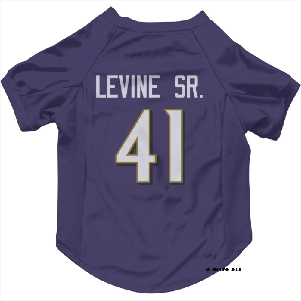 Baltimore Ravens Anthony Levine Sr. Purple Pet Jersey for Dog & Cat