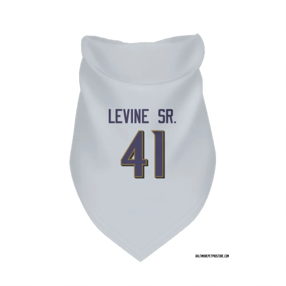 Baltimore Ravens Anthony Levine Sr. White Pet Bandana for Dog & Cat