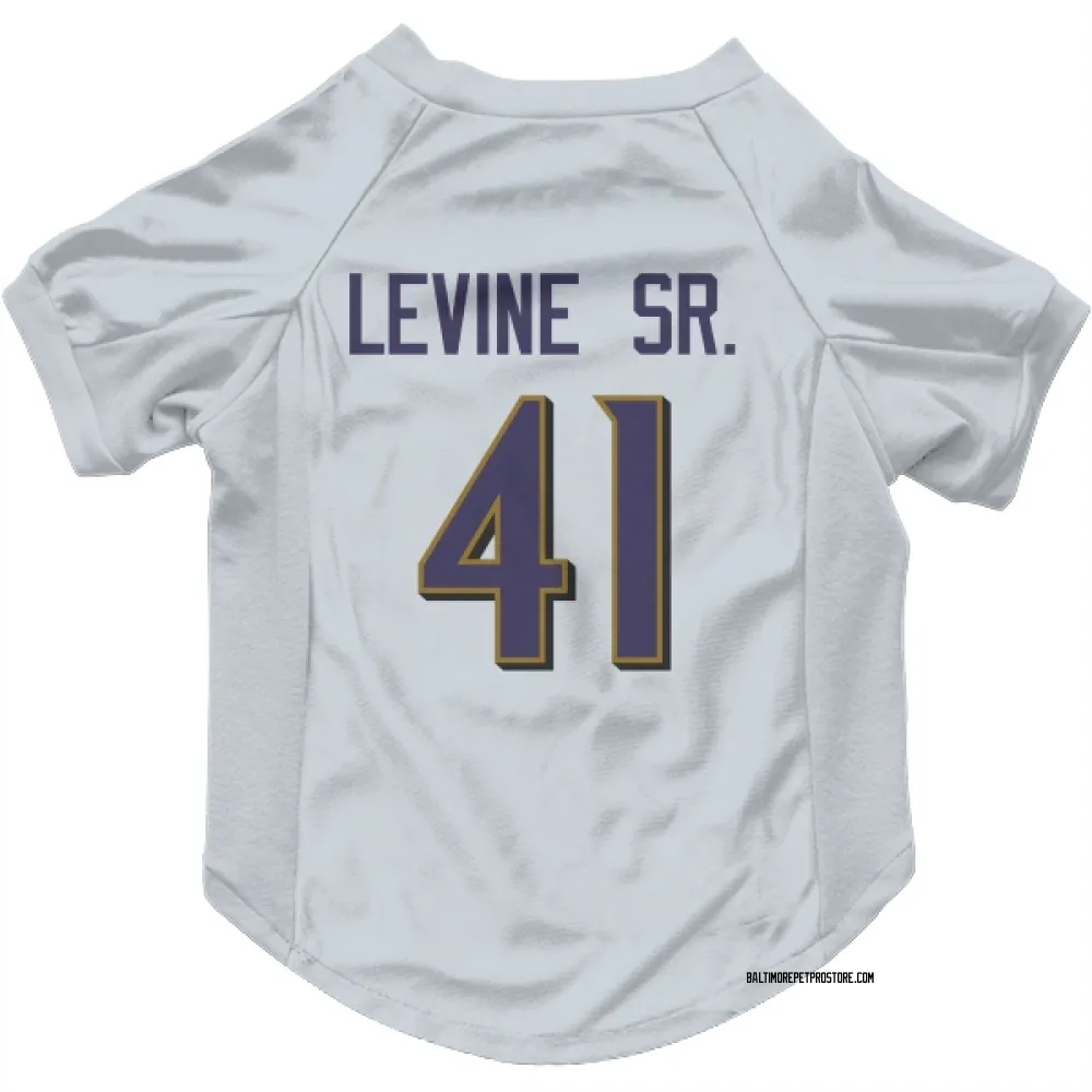 Baltimore Ravens Anthony Levine Sr. White Pet Jersey for Dog & Cat