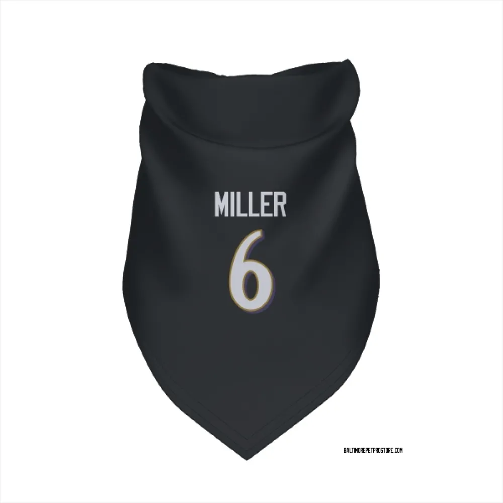 Baltimore Ravens Anthony Miller Black Pet Bandana for Dog & Cat