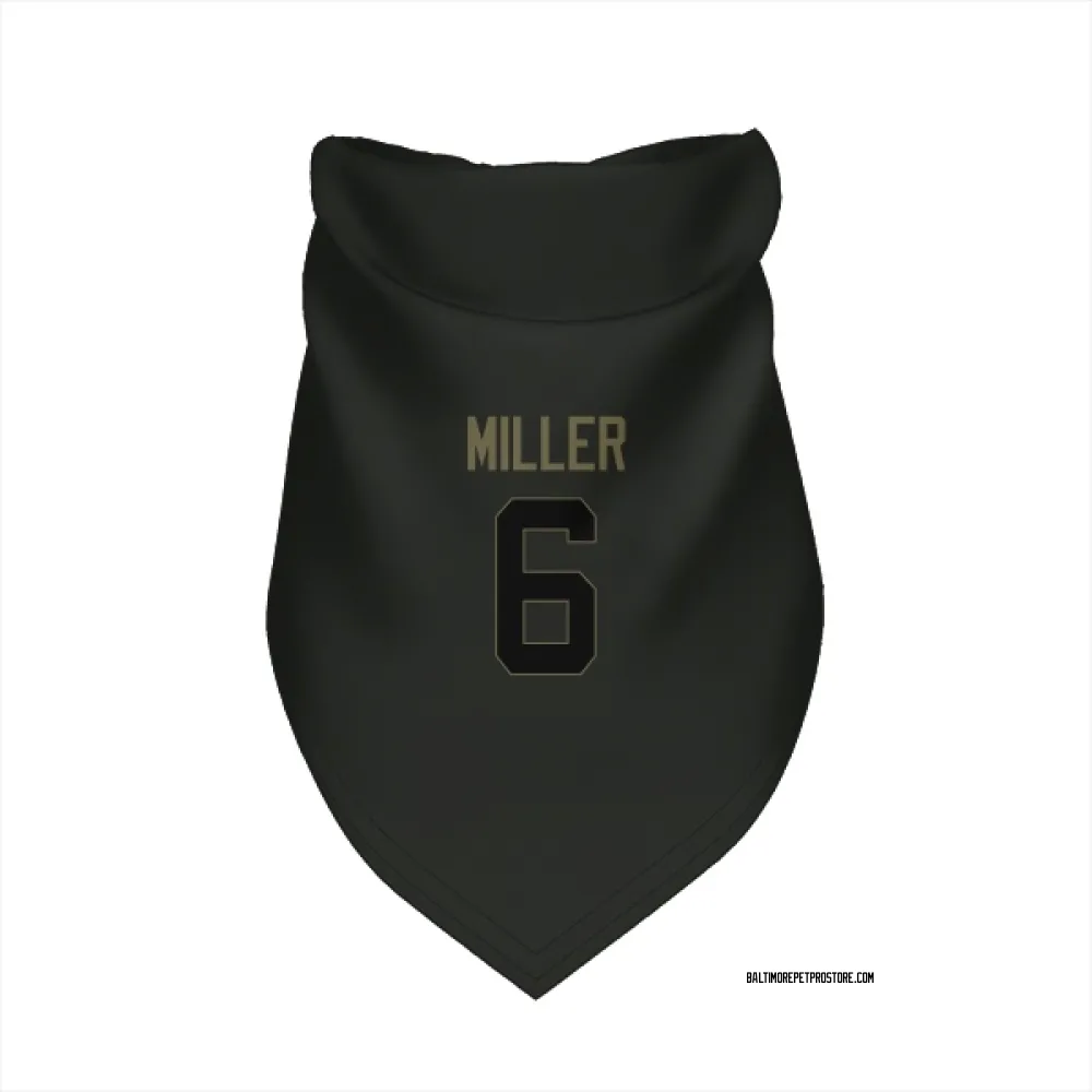 Baltimore Ravens Anthony Miller Black Service Pet Bandana for Dog & Cat