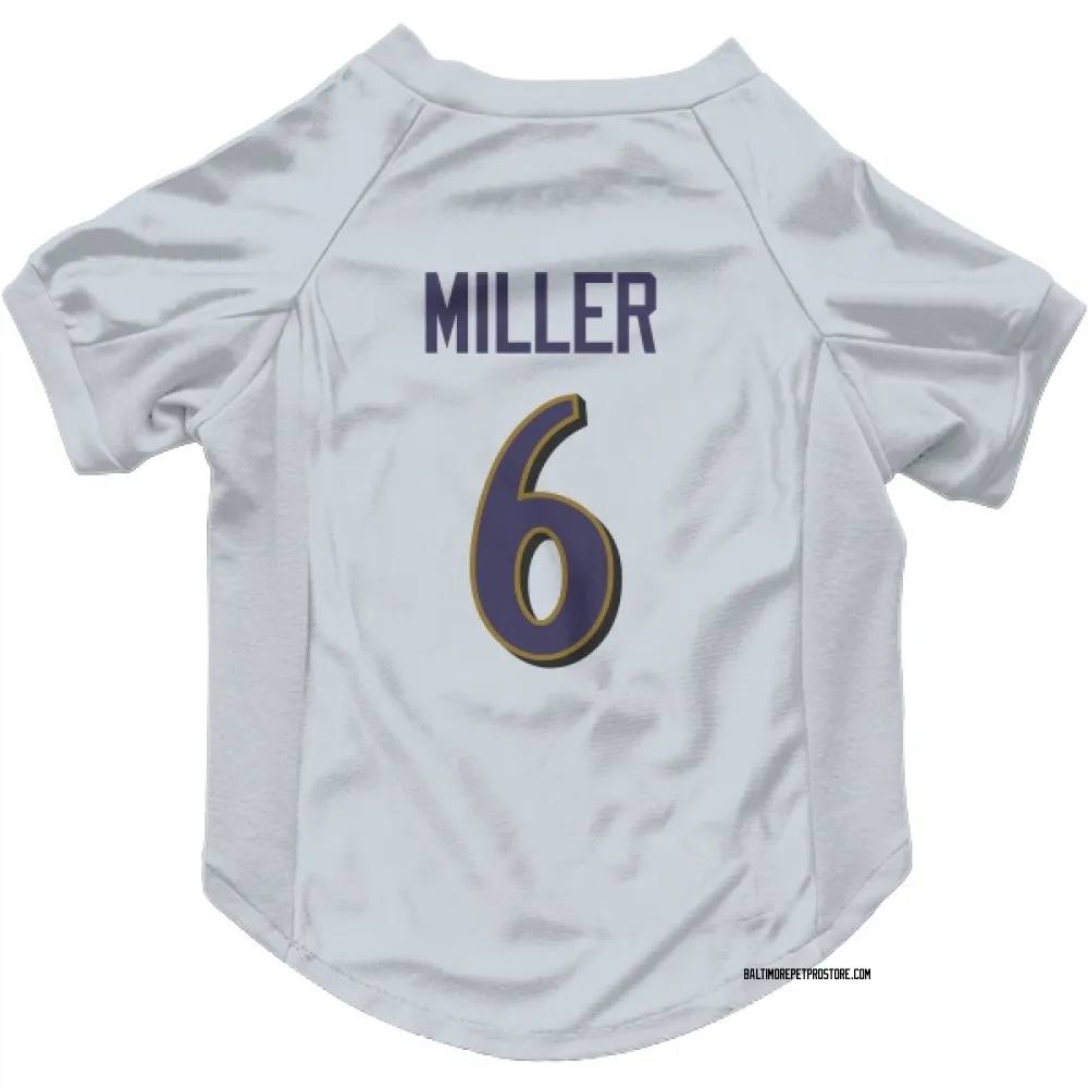 Baltimore Ravens Anthony Miller White Pet Jersey for Dog & Cat
