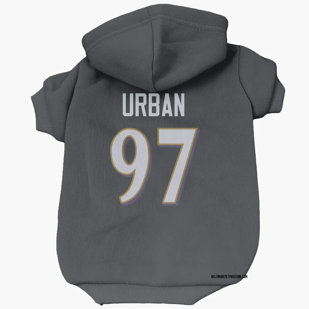 Baltimore Ravens Brent Urban Black Pet Hoodie for Dog & Cat