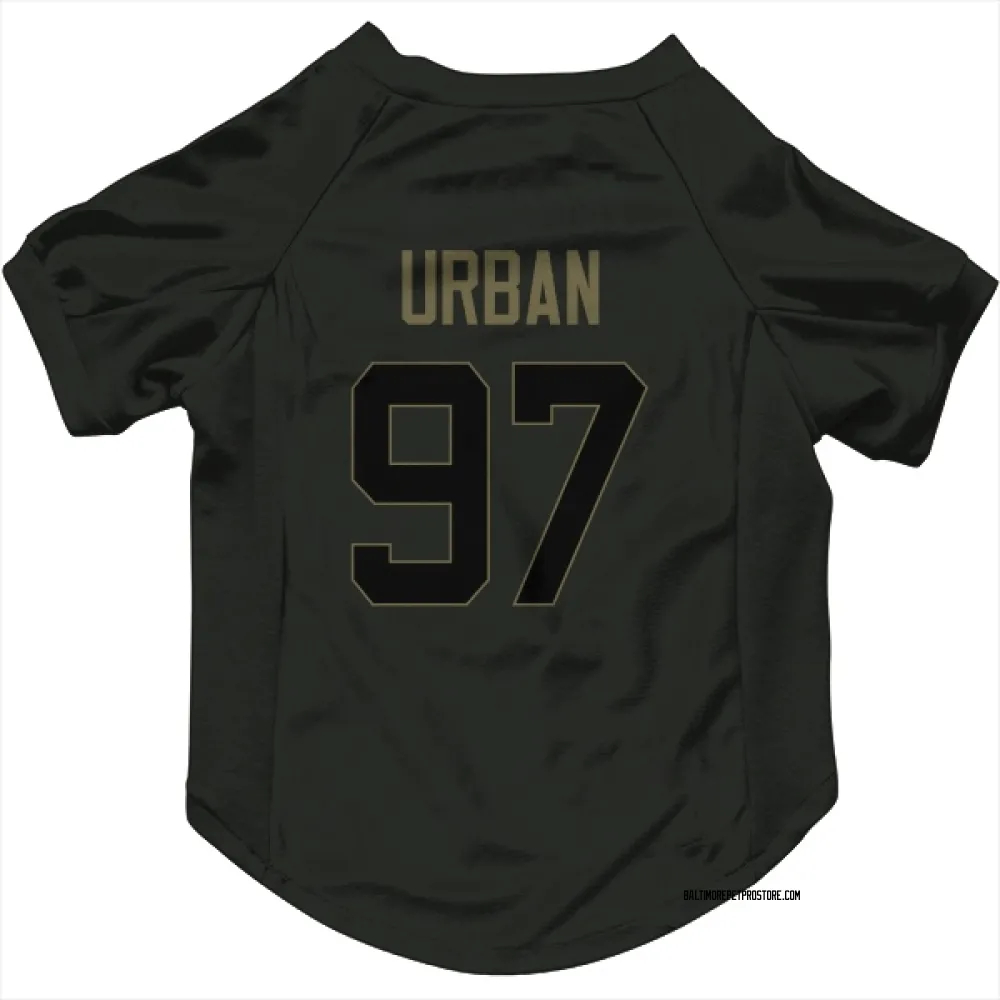 Baltimore Ravens Brent Urban Black Service Pet Jersey for Dog & Cat