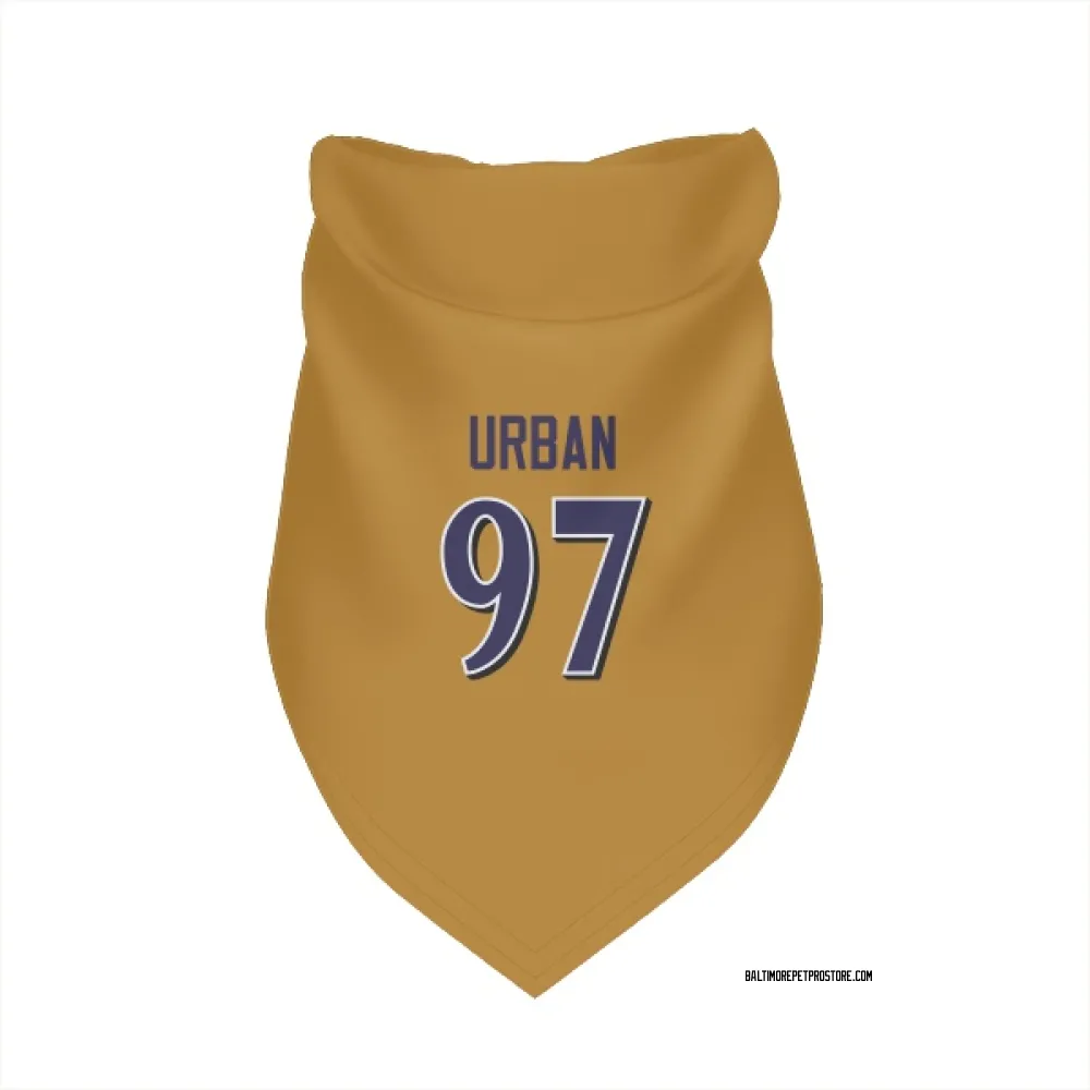 Baltimore Ravens Brent Urban Gold Pet Bandana for Dog & Cat