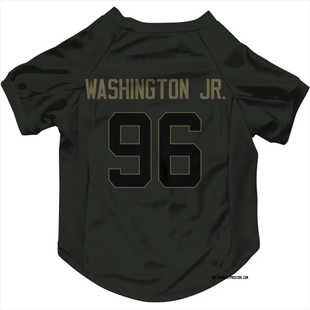 Baltimore Ravens Broderick Washington Jr. Black Service Pet Jersey for Dog & Cat