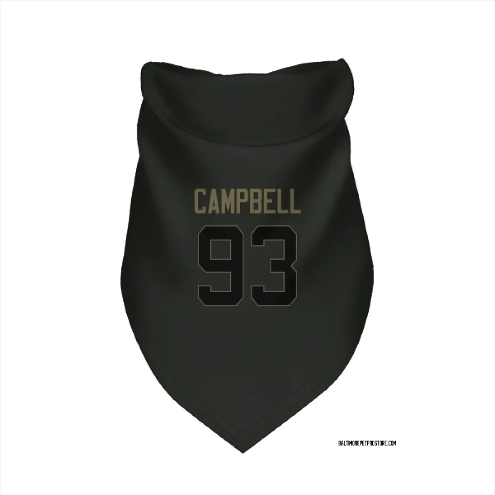 Baltimore Ravens Calais Campbell Black Service Pet Bandana for Dog & Cat
