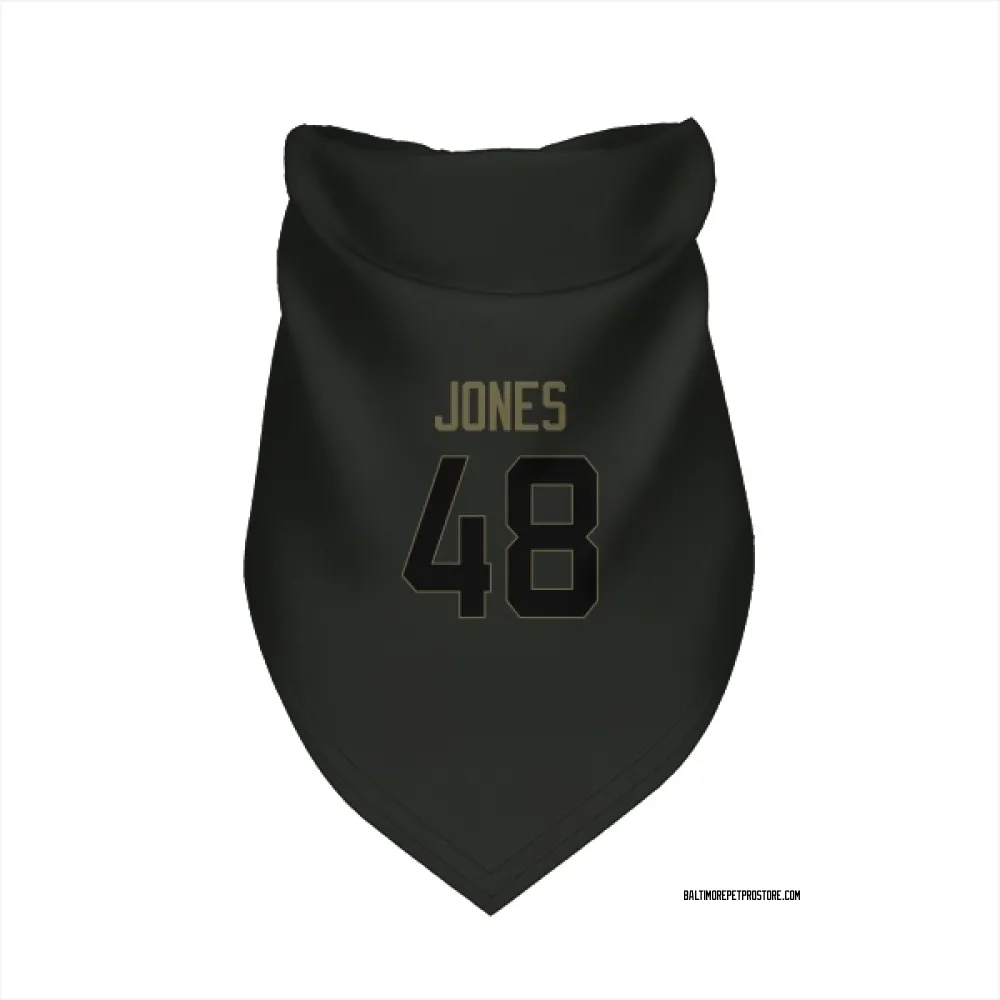 Baltimore Ravens Carl Jones Black Service Pet Bandana for Dog & Cat