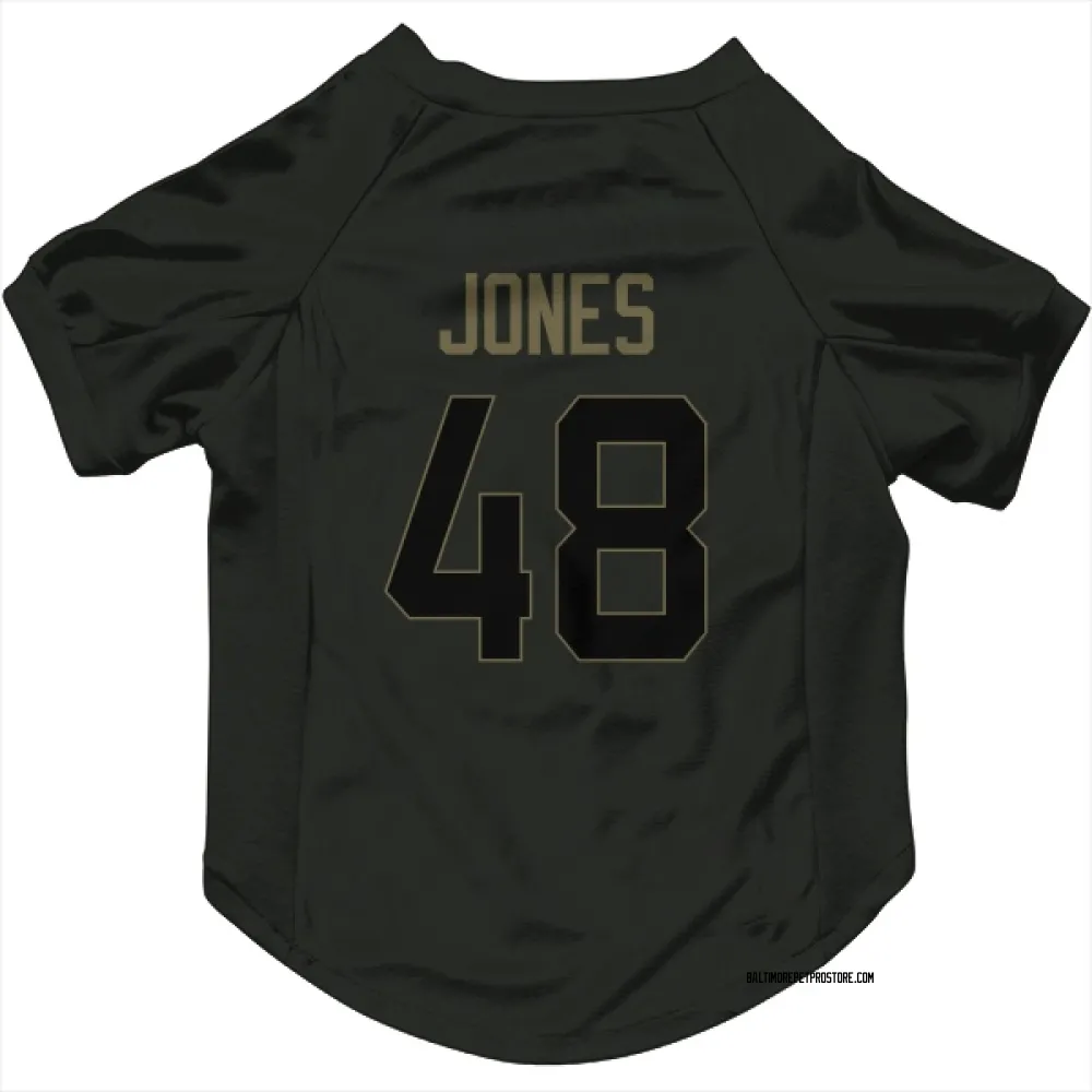 Baltimore Ravens Carl Jones Black Service Pet Jersey for Dog & Cat