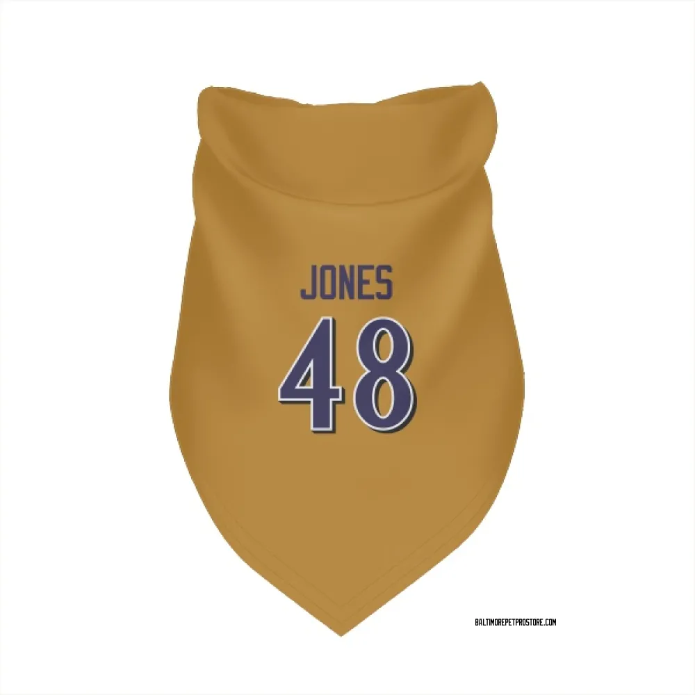 Baltimore Ravens Carl Jones Gold Pet Bandana for Dog & Cat