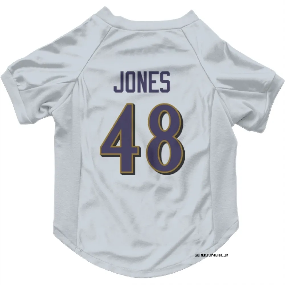 Baltimore Ravens Carl Jones White Pet Jersey for Dog & Cat