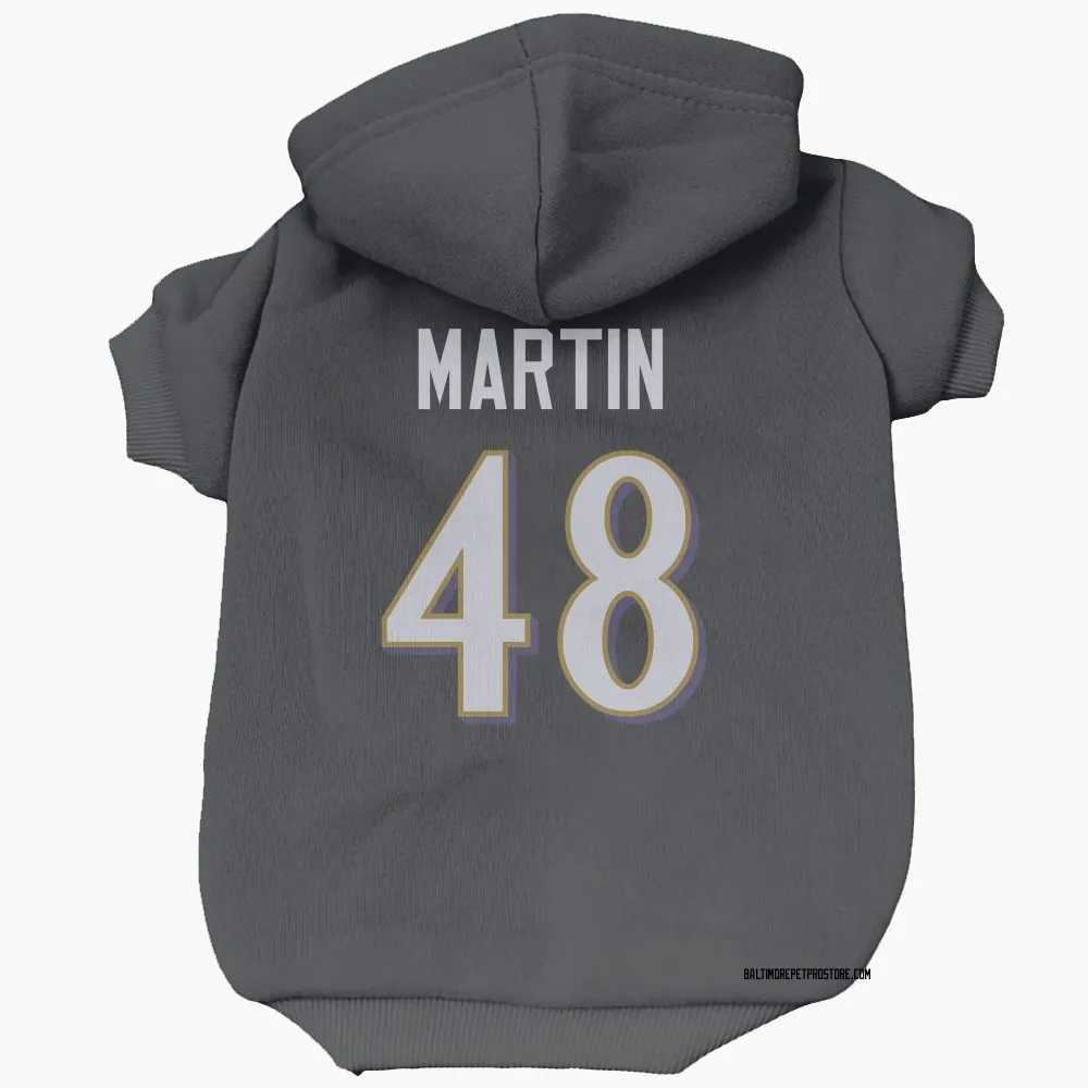 Baltimore Ravens Chandler Martin Black Pet Hoodie for Dog & Cat