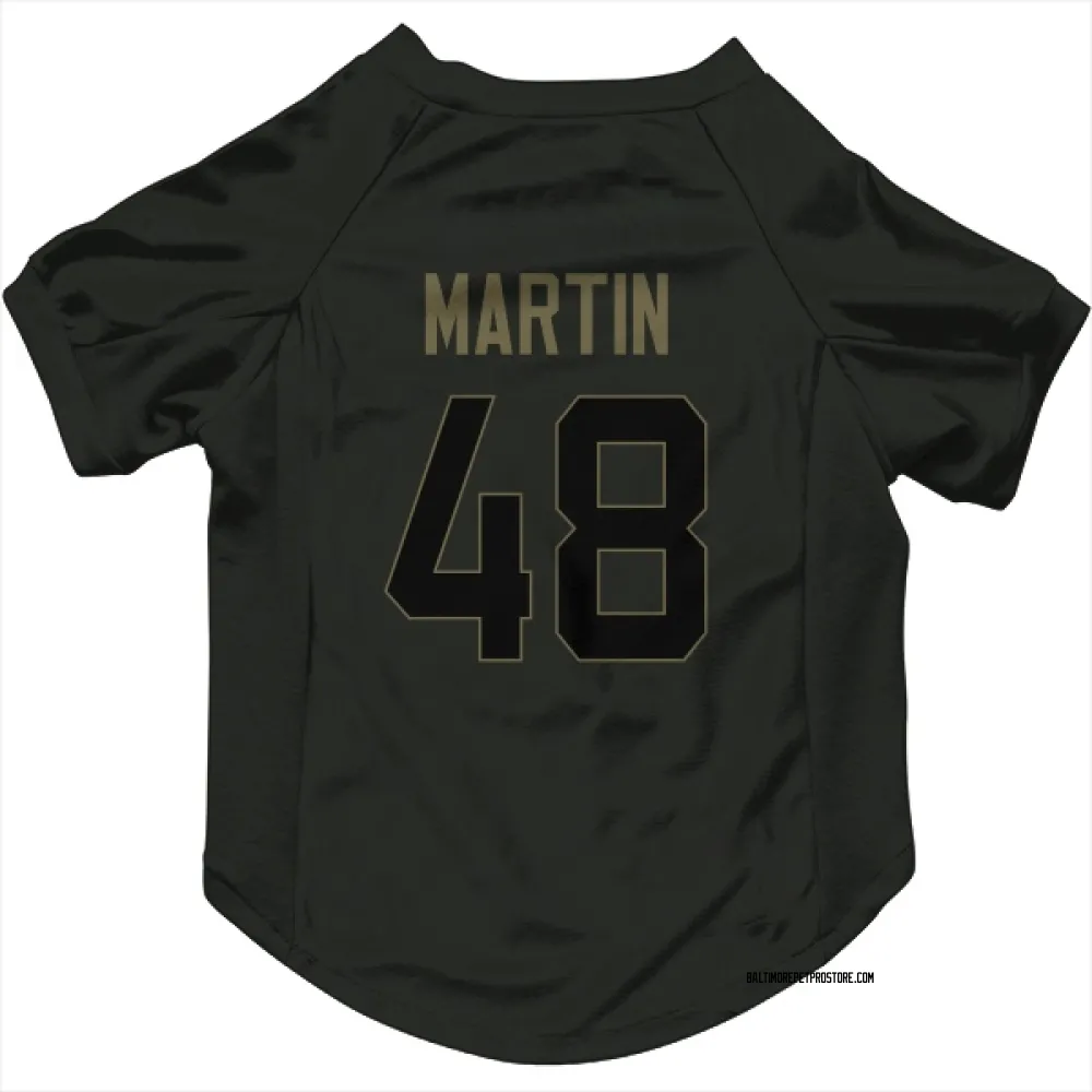 Baltimore Ravens Chandler Martin Black Service Pet Jersey for Dog & Cat