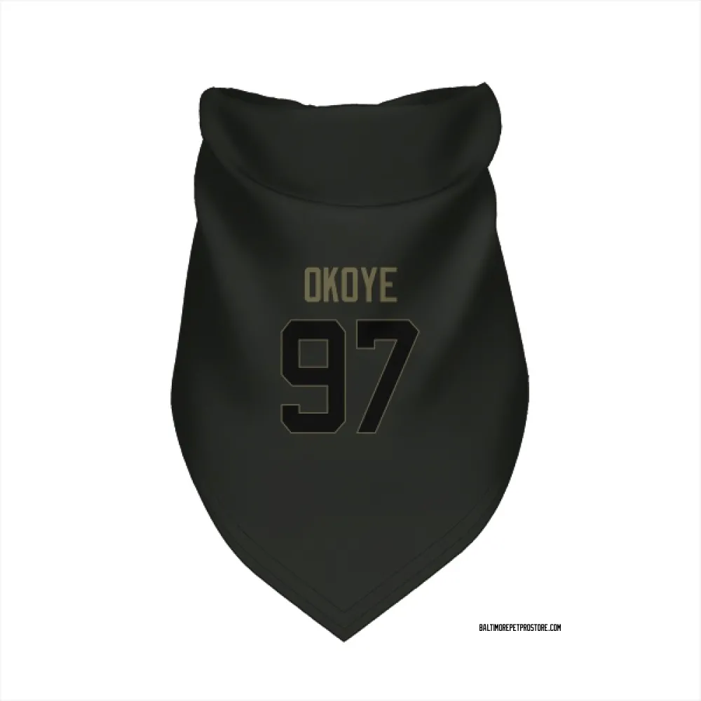 Baltimore Ravens CJ Okoye Black Service Pet Bandana for Dog & Cat