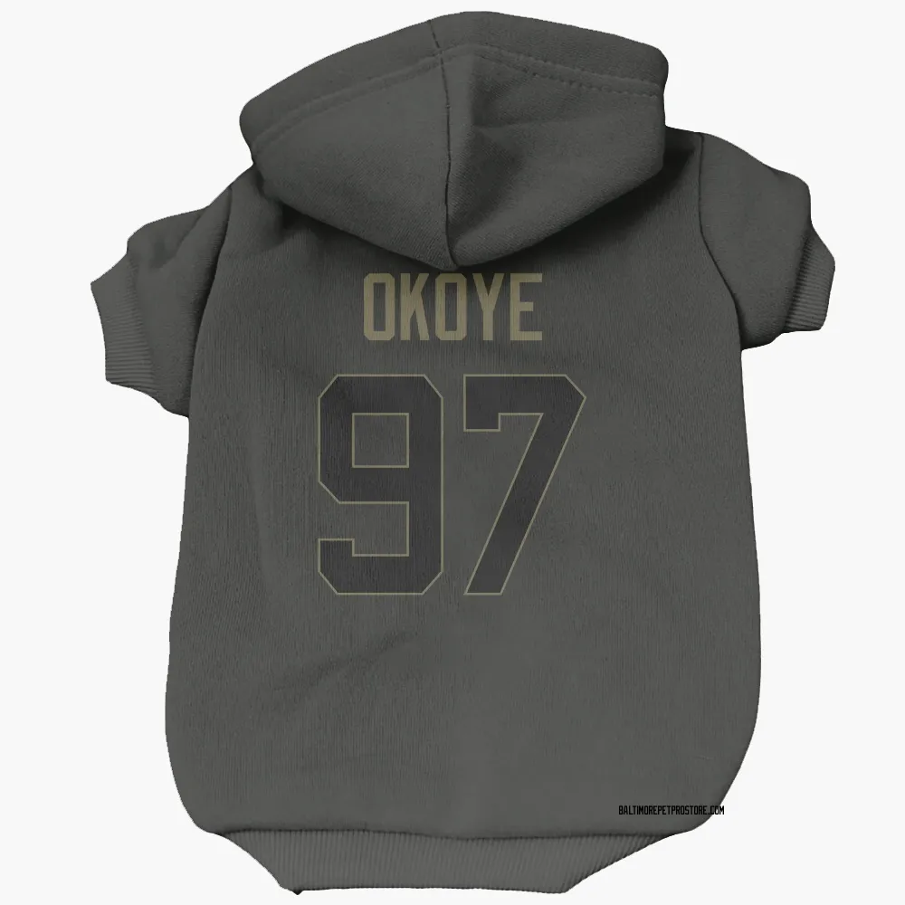 Baltimore Ravens CJ Okoye Black Service Pet Hoodie for Dog & Cat