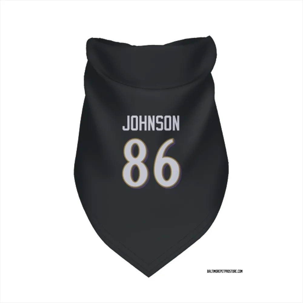 Baltimore Ravens Cornelius Johnson Black Pet Bandana for Dog & Cat