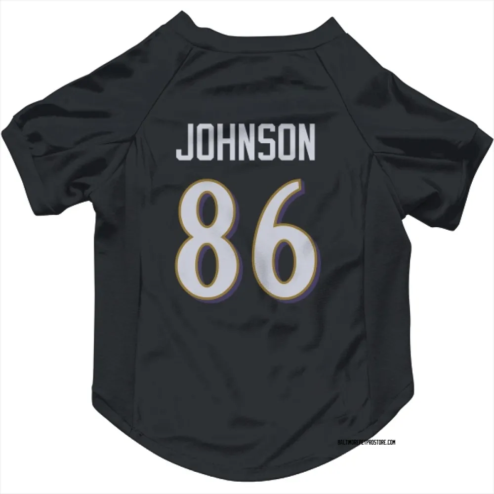 Baltimore Ravens Cornelius Johnson Black Pet Jersey for Dog & Cat