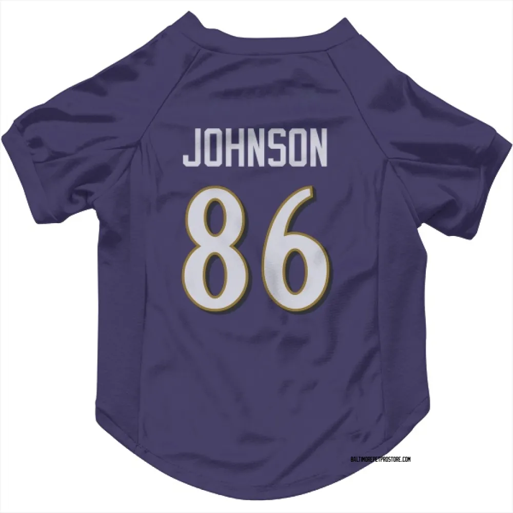 Baltimore Ravens Cornelius Johnson Purple Pet Jersey for Dog & Cat