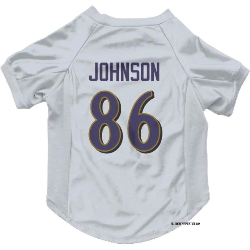 Baltimore Ravens Cornelius Johnson White Pet Jersey for Dog & Cat
