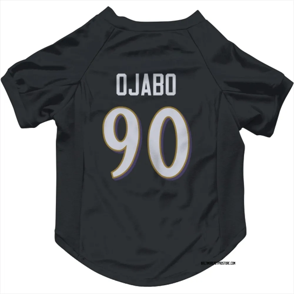 Baltimore Ravens David Ojabo Black Pet Jersey for Dog & Cat