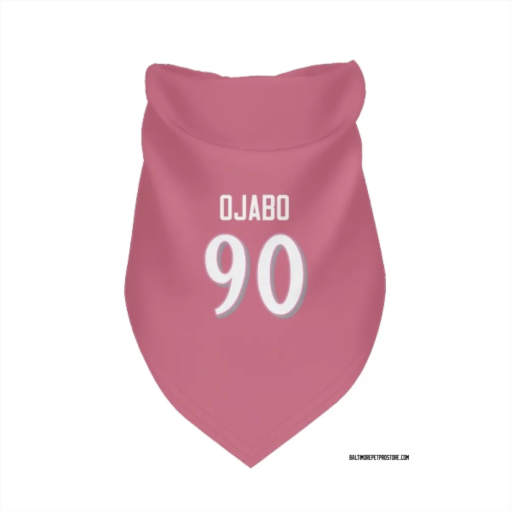 Baltimore Ravens David Ojabo Pink Pet Bandana for Dog & Cat
