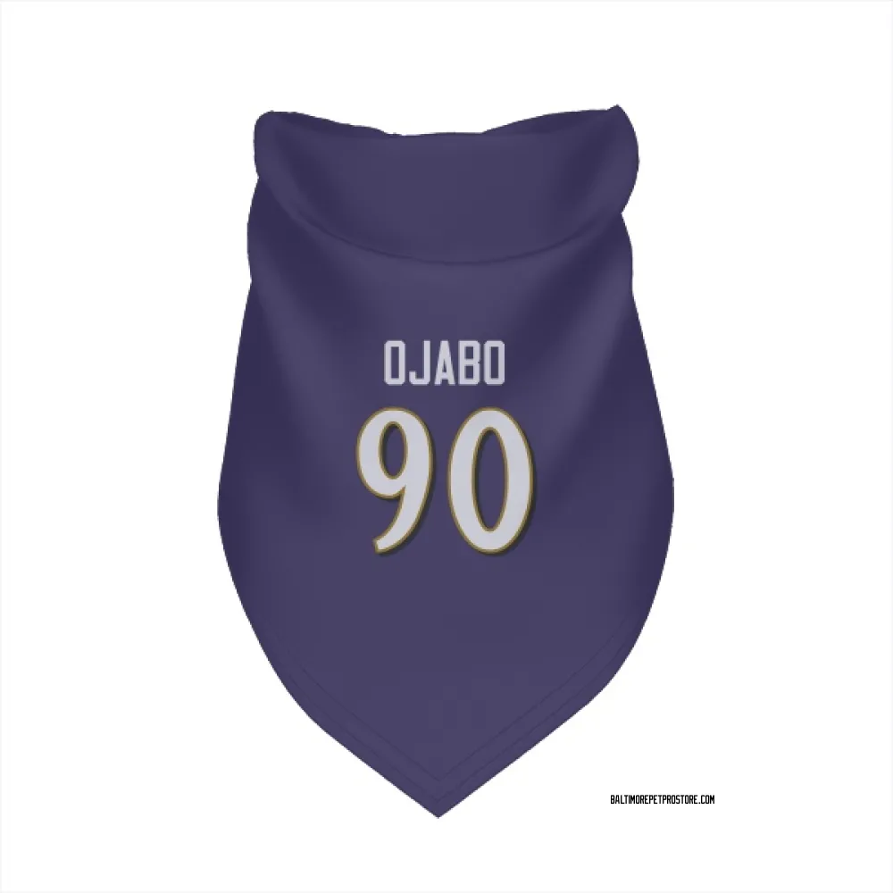 Baltimore Ravens David Ojabo Purple Pet Bandana for Dog & Cat