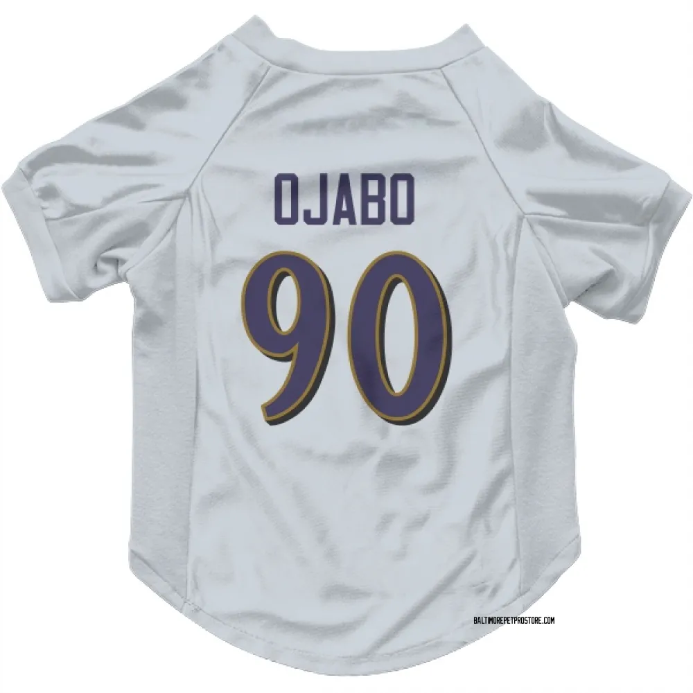 Baltimore Ravens David Ojabo White Pet Jersey for Dog & Cat