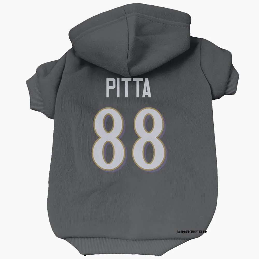 Baltimore Ravens Dennis Pitta Black Pet Hoodie for Dog & Cat