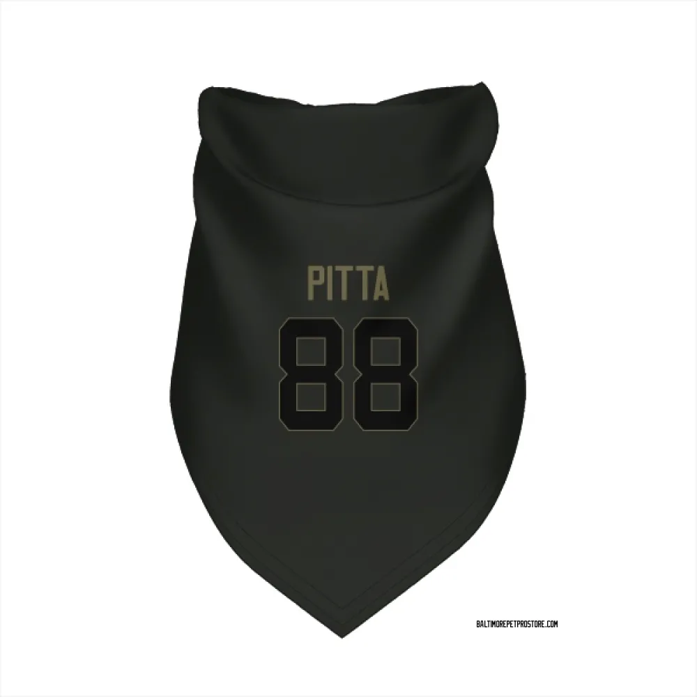 Baltimore Ravens Dennis Pitta Black Service Pet Bandana for Dog & Cat