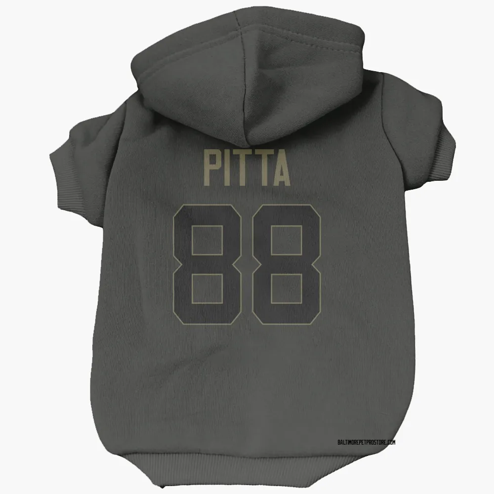 Baltimore Ravens Dennis Pitta Black Service Pet Hoodie for Dog & Cat