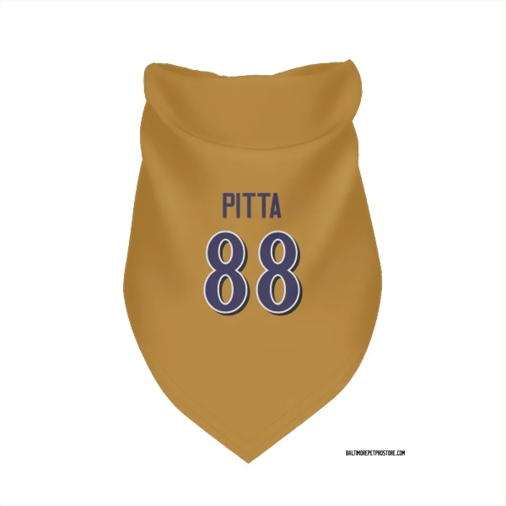 Baltimore Ravens Dennis Pitta Gold Pet Bandana for Dog & Cat