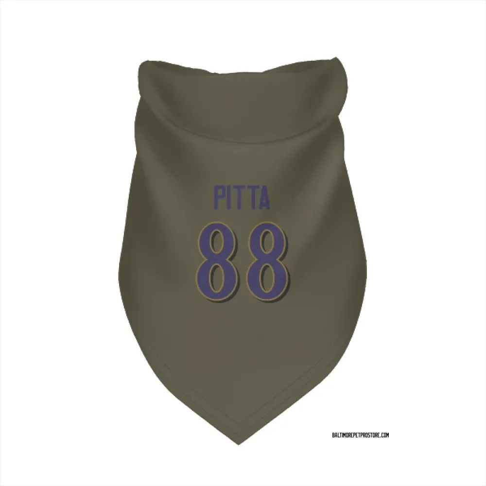 Baltimore Ravens Dennis Pitta Olive Pet Bandana for Dog & Cat