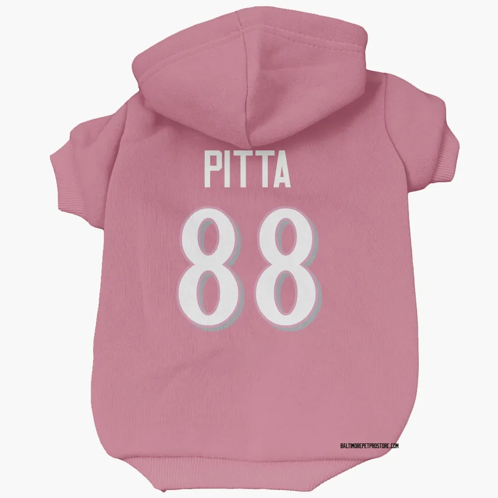 Baltimore Ravens Dennis Pitta Pink Pet Hoodie for Dog & Cat