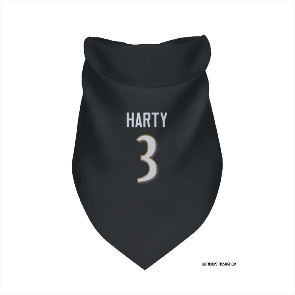 Baltimore Ravens Deonte Harty Black Pet Bandana for Dog & Cat